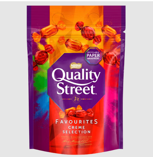 8 x Quality Street Mixed Creme Pouch - 281GM