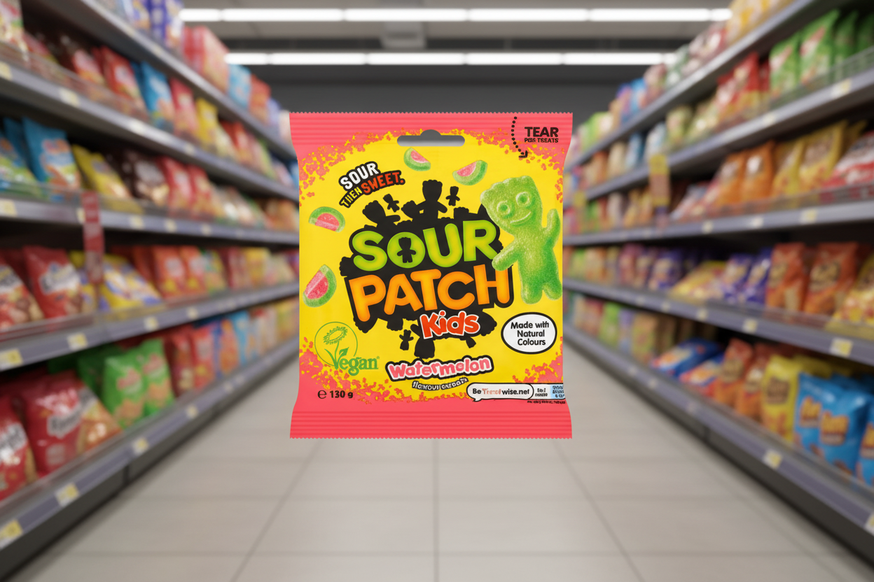 10 x Sour Patch Kids Watermelon Flavour Sweets 130G