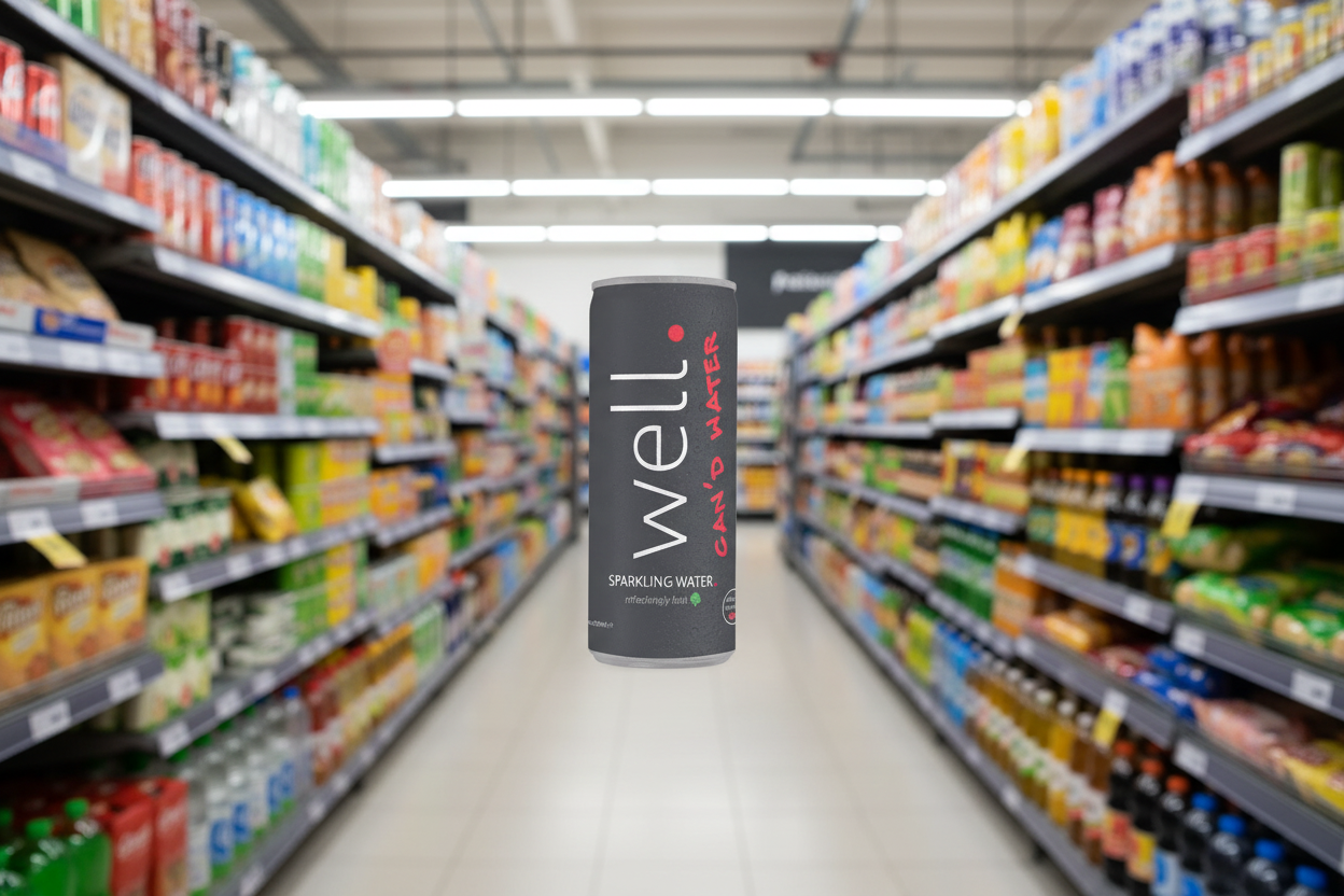 24 x Well Canned Water Sparkling 330Ml