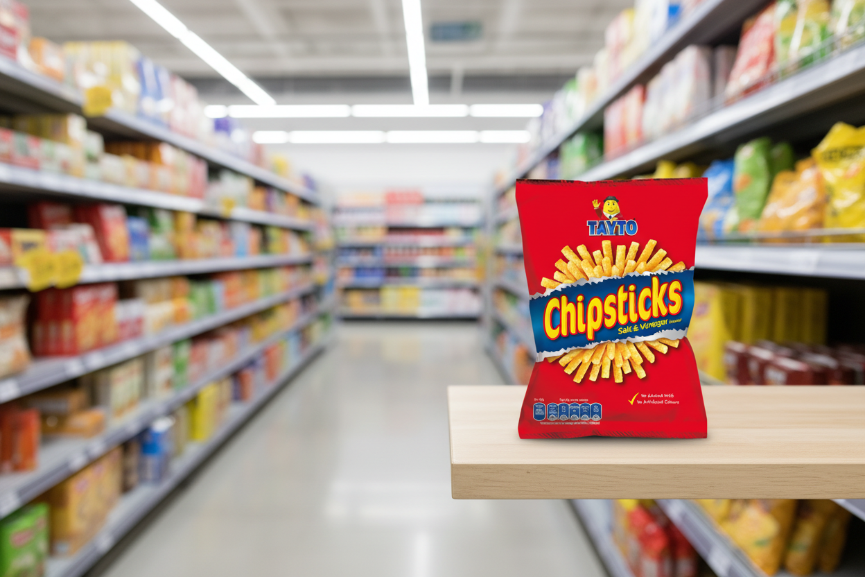 50 x Tayto Chipsticks Salt & Vinegar Flavour 33G