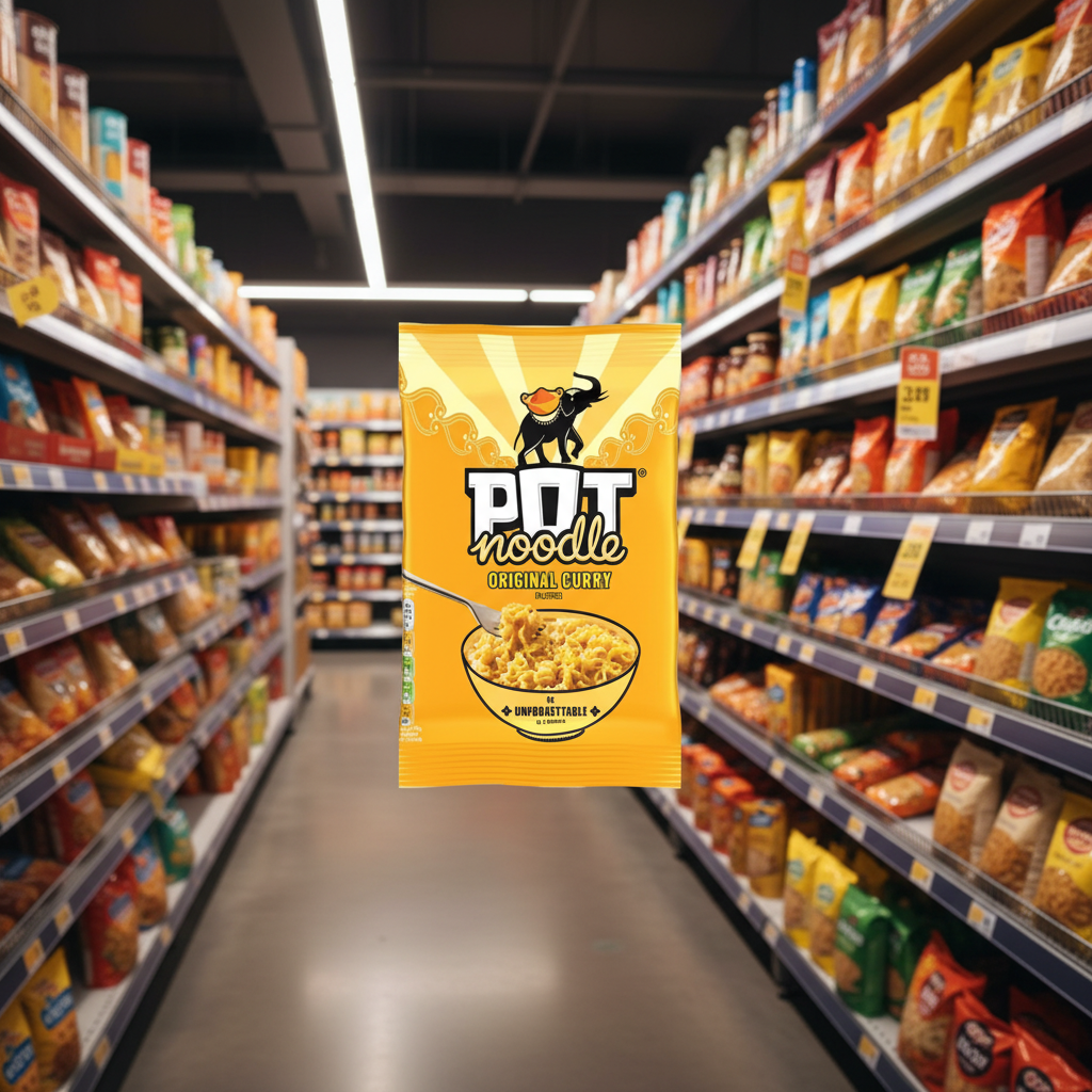 10 X Pot Noodle Block Original Curry - 114G