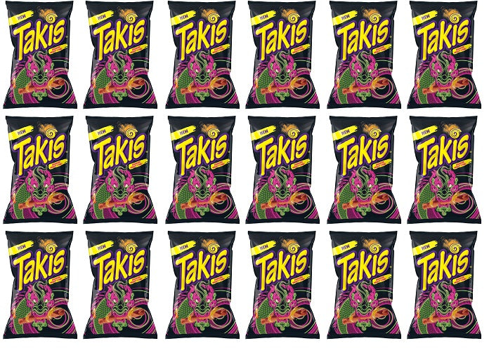 18 x Takis Dragon Sweet Chilli Snack - 100GM
