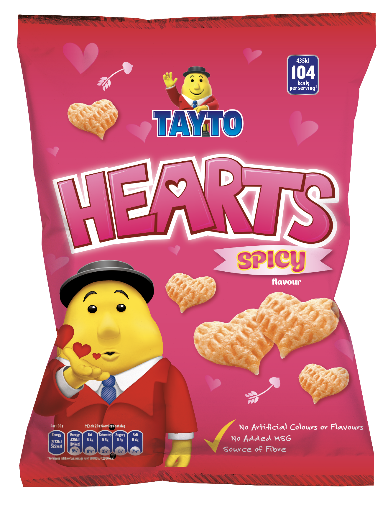 12 x Tayto Hearts Sharing 95G