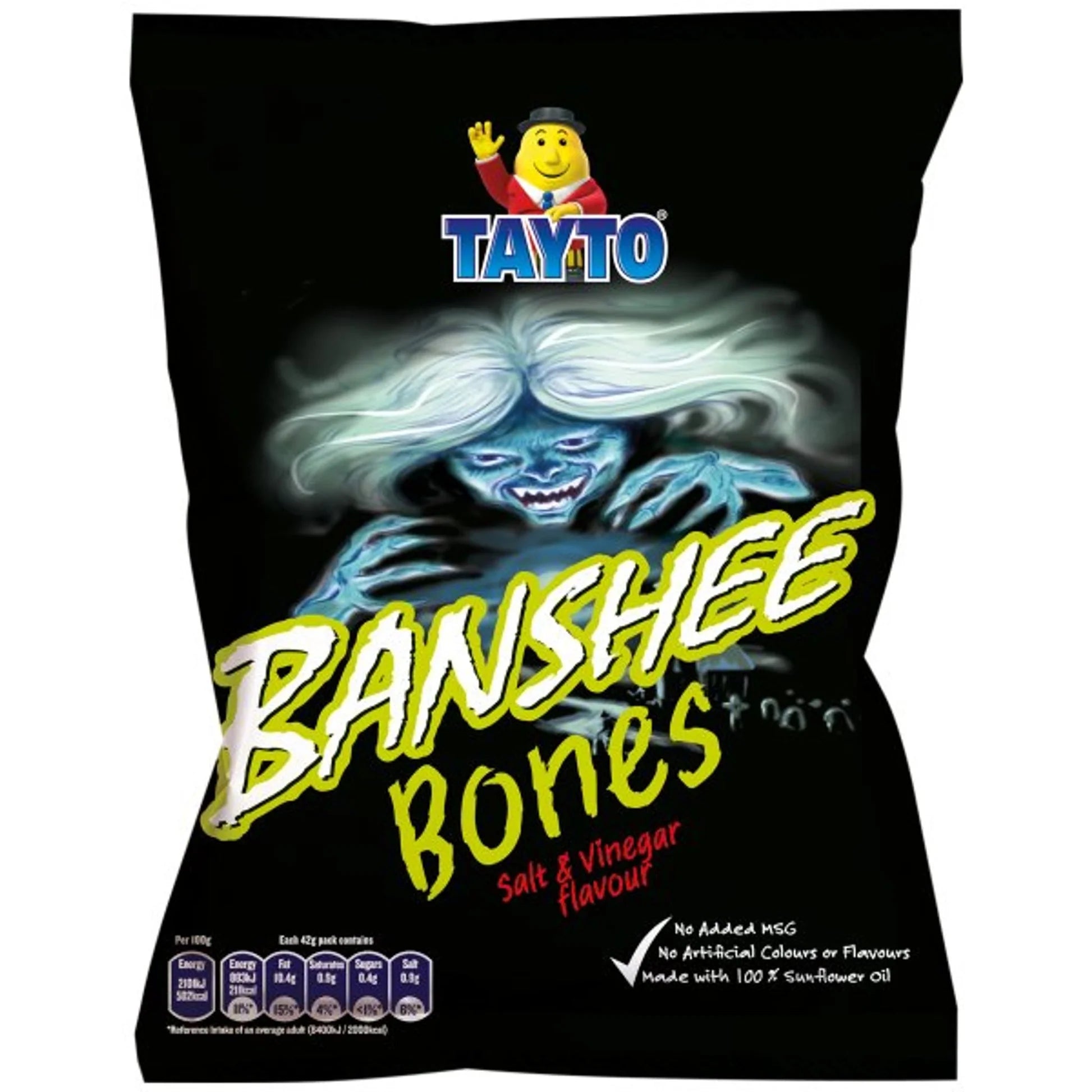 32 x Tayto Banshee Bones Salt & Vinegar Flavour 40G