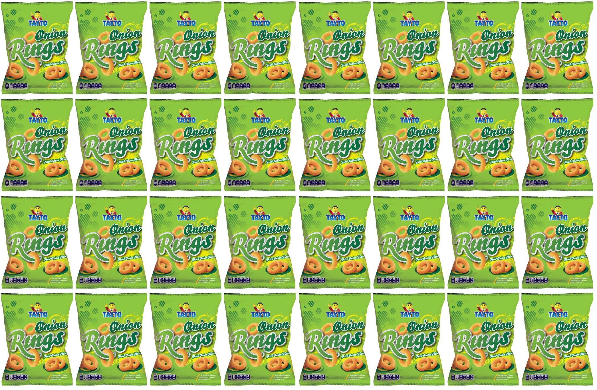 32 x Tayto Onion Rings Fried Onion Flavour 42G