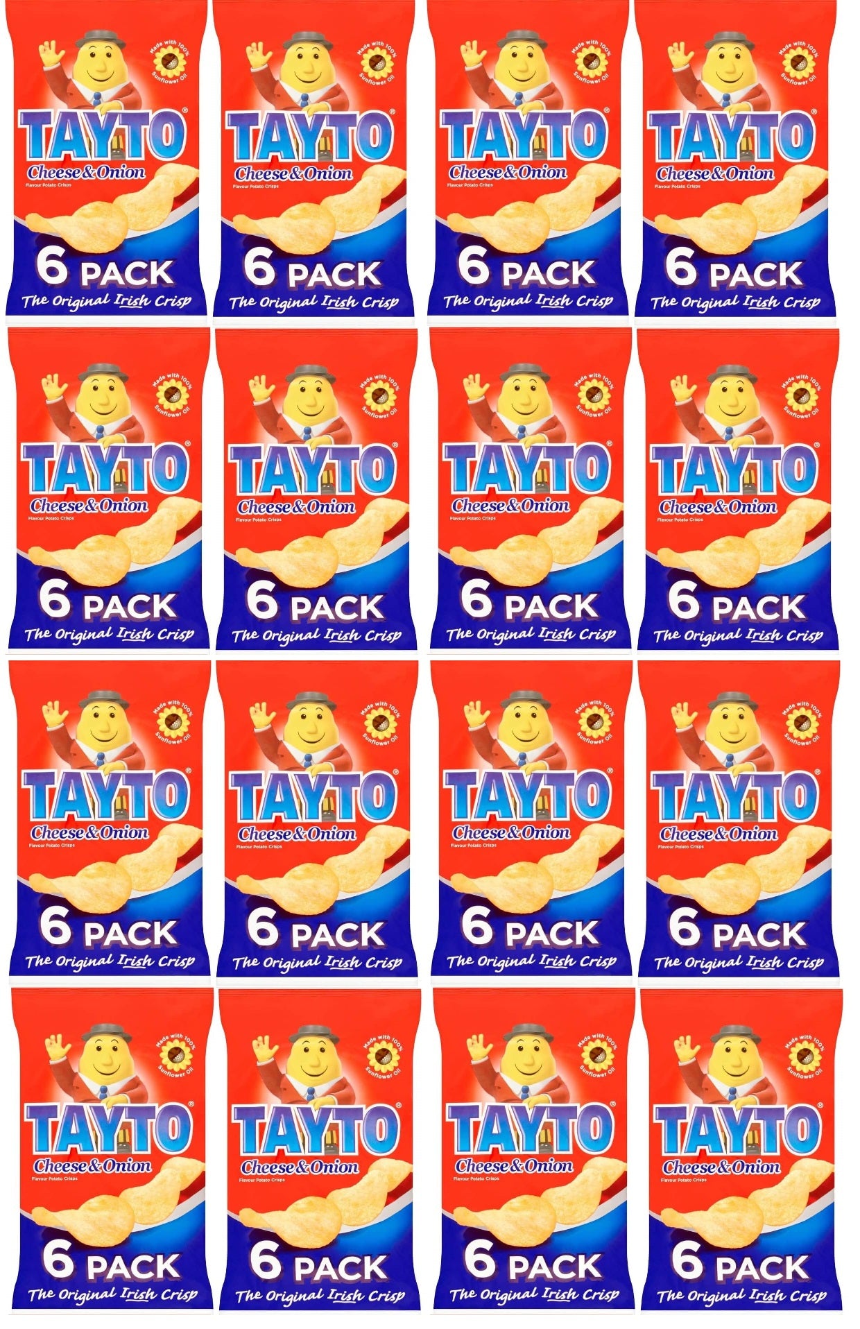 96 x Tayto Cheese and Onion 25g Mega Box