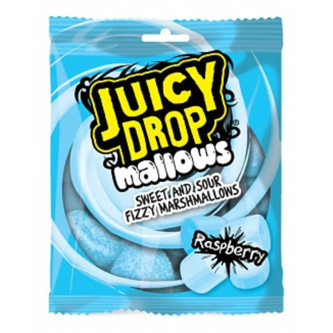 20 x Bazooka Juicy Drop Mallows Raspberry 100G