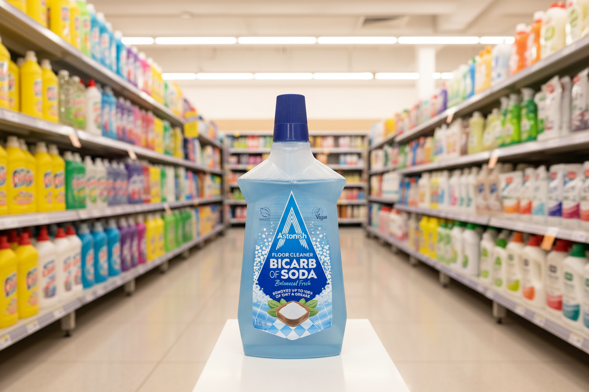 12 X Astonish Floor Cleaner Bicarb Of Soda - 1 Litre