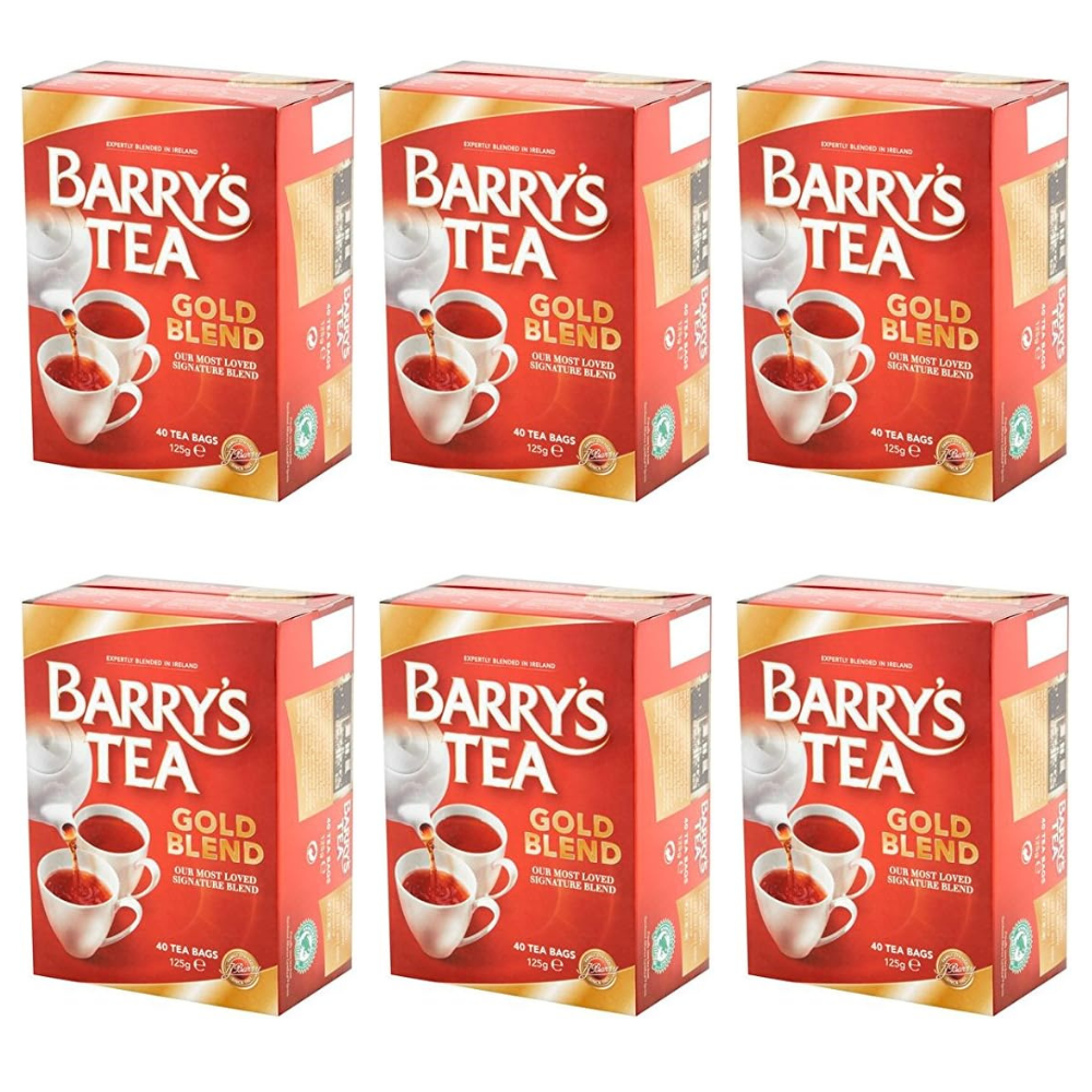 6 x Barry'S Gold Blend Teabags 40'S