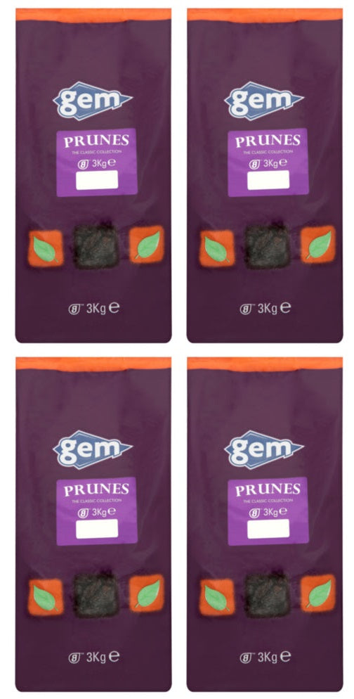 4 x Gem Prunes 3Kg
