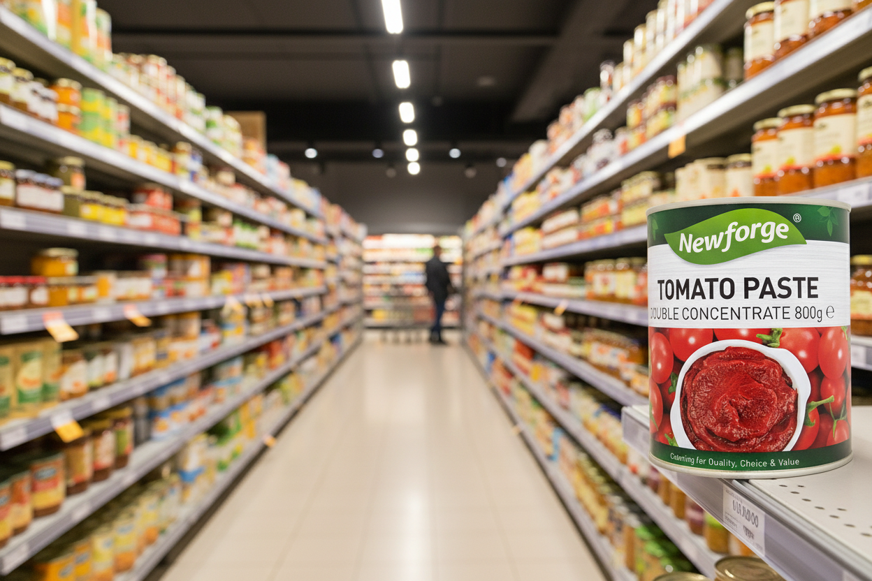 6 x Newforge Tomato Paste Double Concentrate 800G