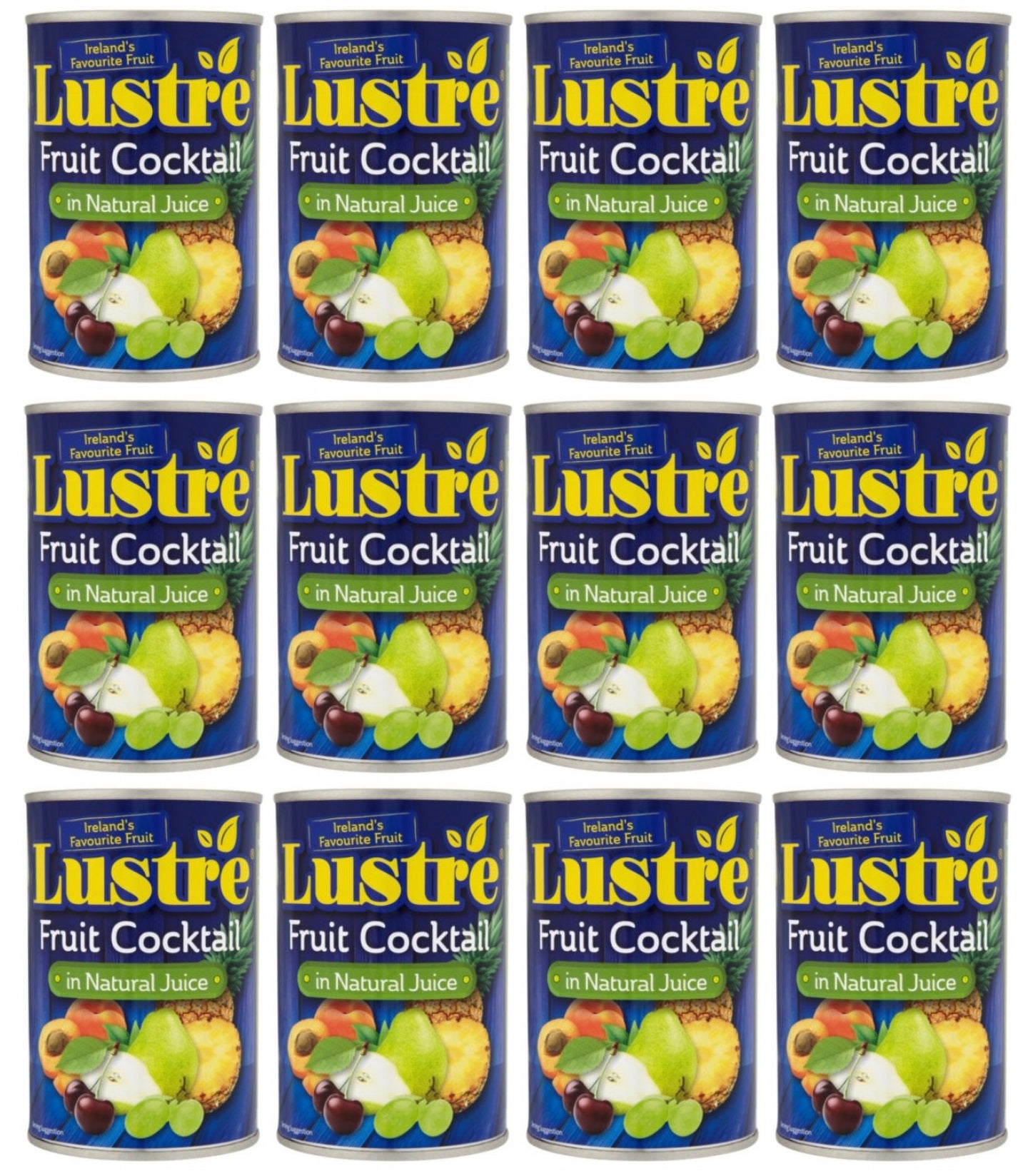 12 x Lustre Fruit Cocktail In Natural Juice 410G