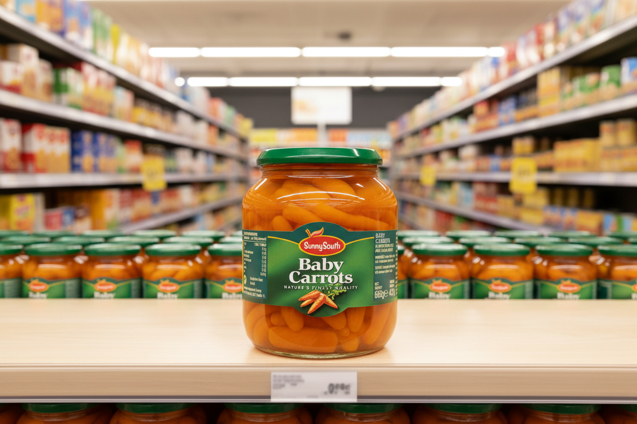 12 x Sunny South Baby Carrots 340G