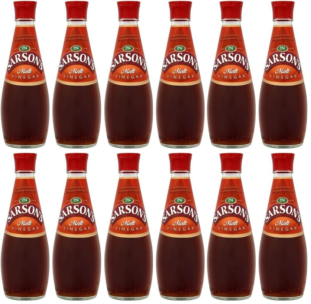 12 x Sarson's Malt Vinegar 250Ml