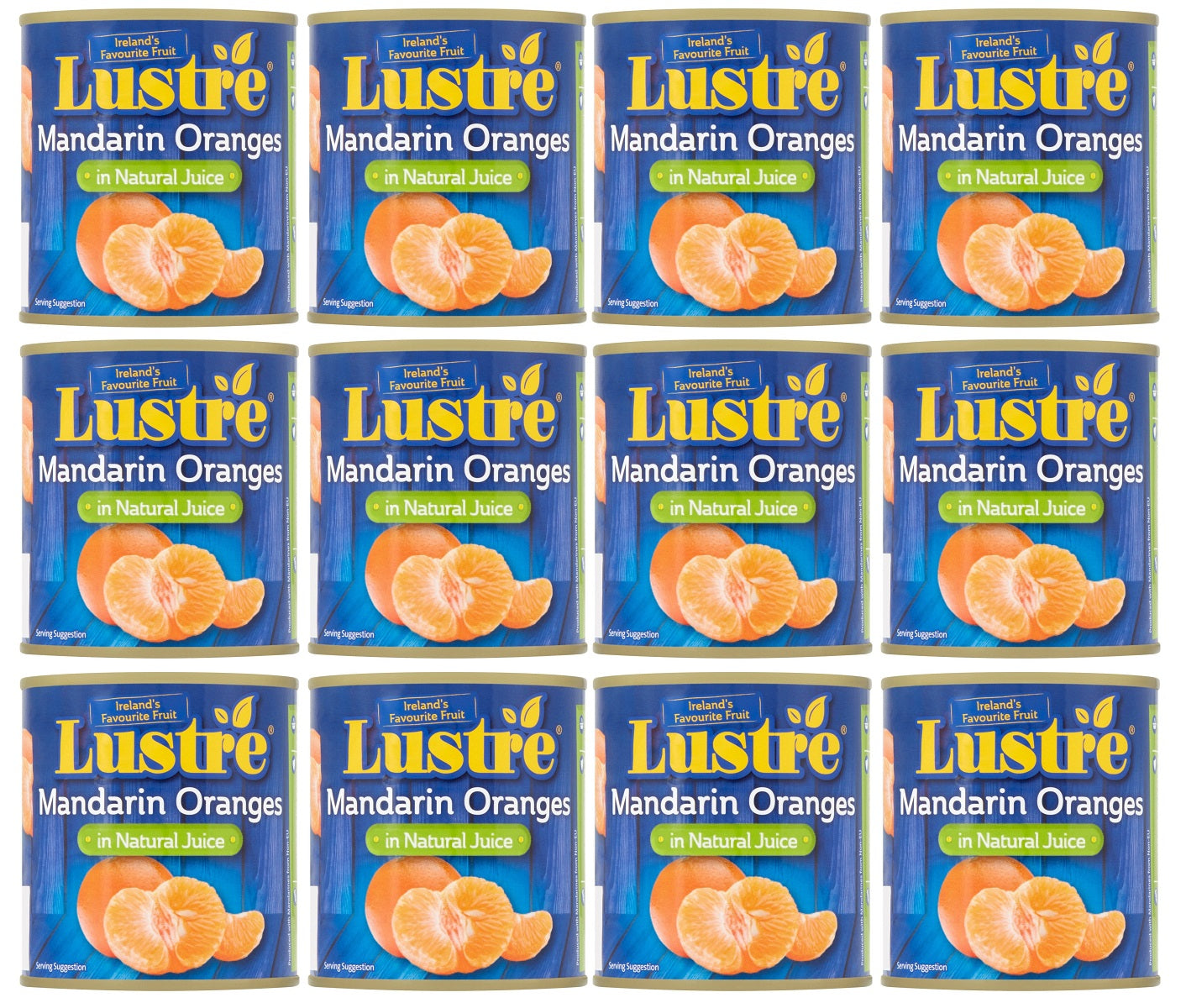 12 x Lustre Mandarin Oranges In Natural Juice 300G