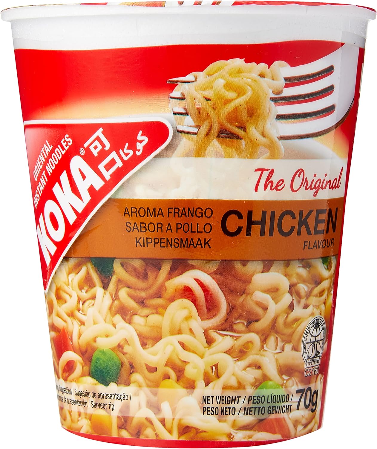12 x Koka The Original Chicken Flavour Oriental Instant Noodles 70G