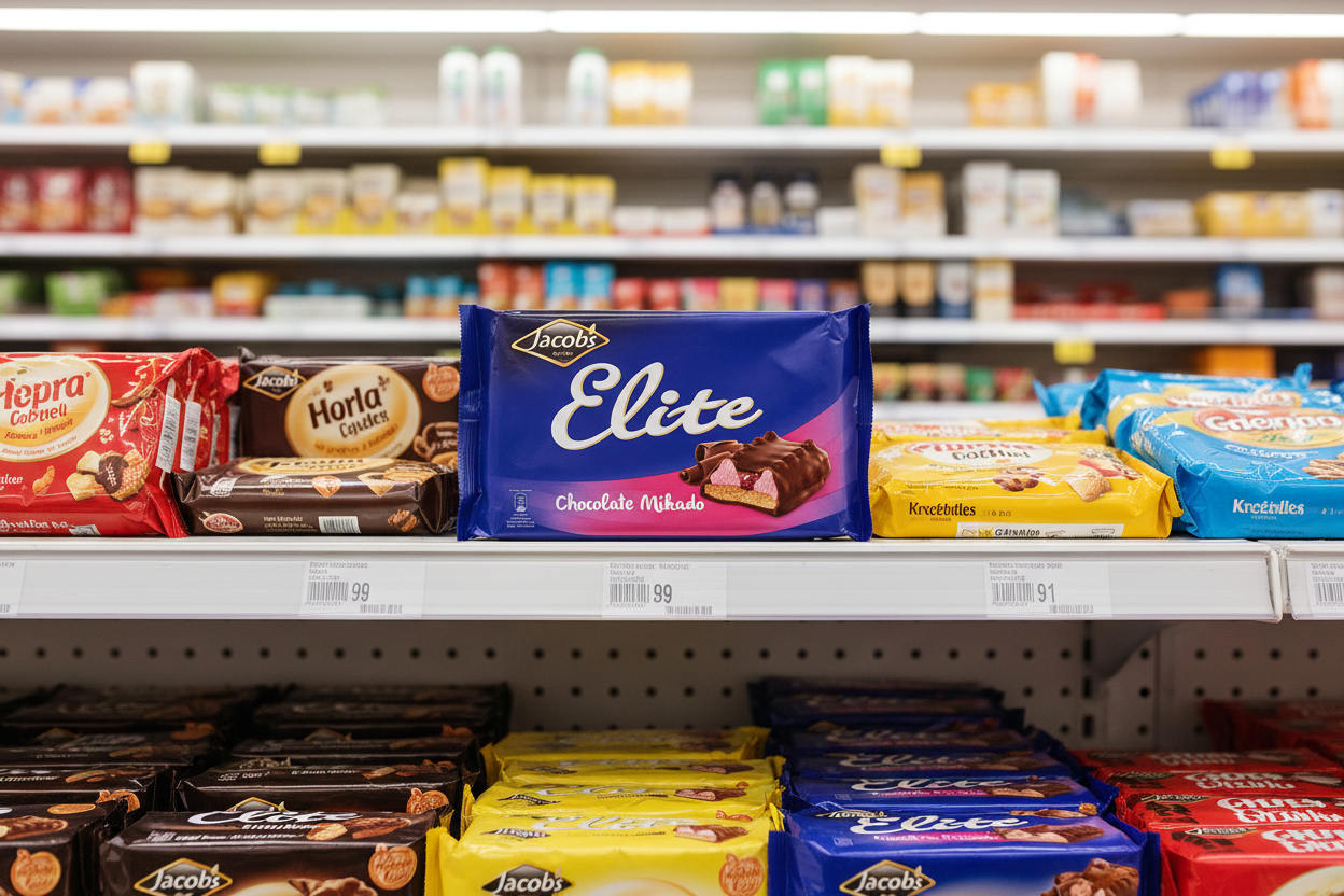 18 x Jacob's Elite Chocolate Mikado 176G