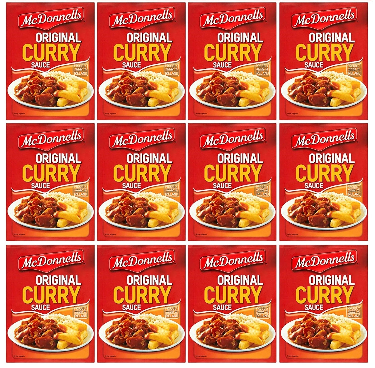 12 x Mcdonnells Original Curry Sauce 500G +25% Extra