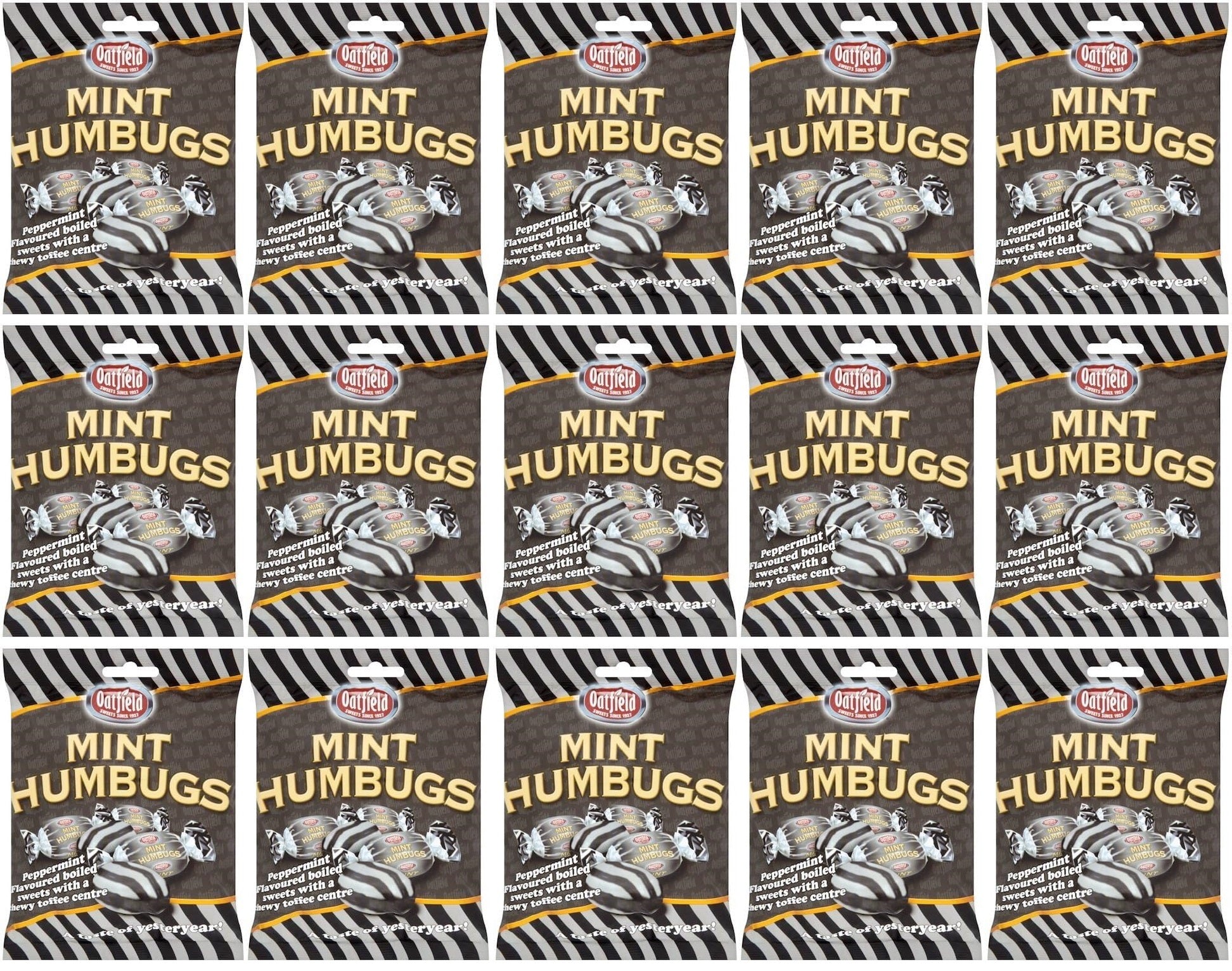 15 x Oatfield Mint Humbugs150G