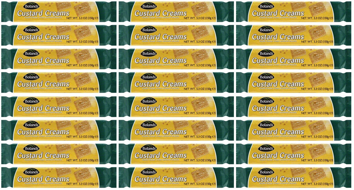 24 x Bolands Custard Creams 150G