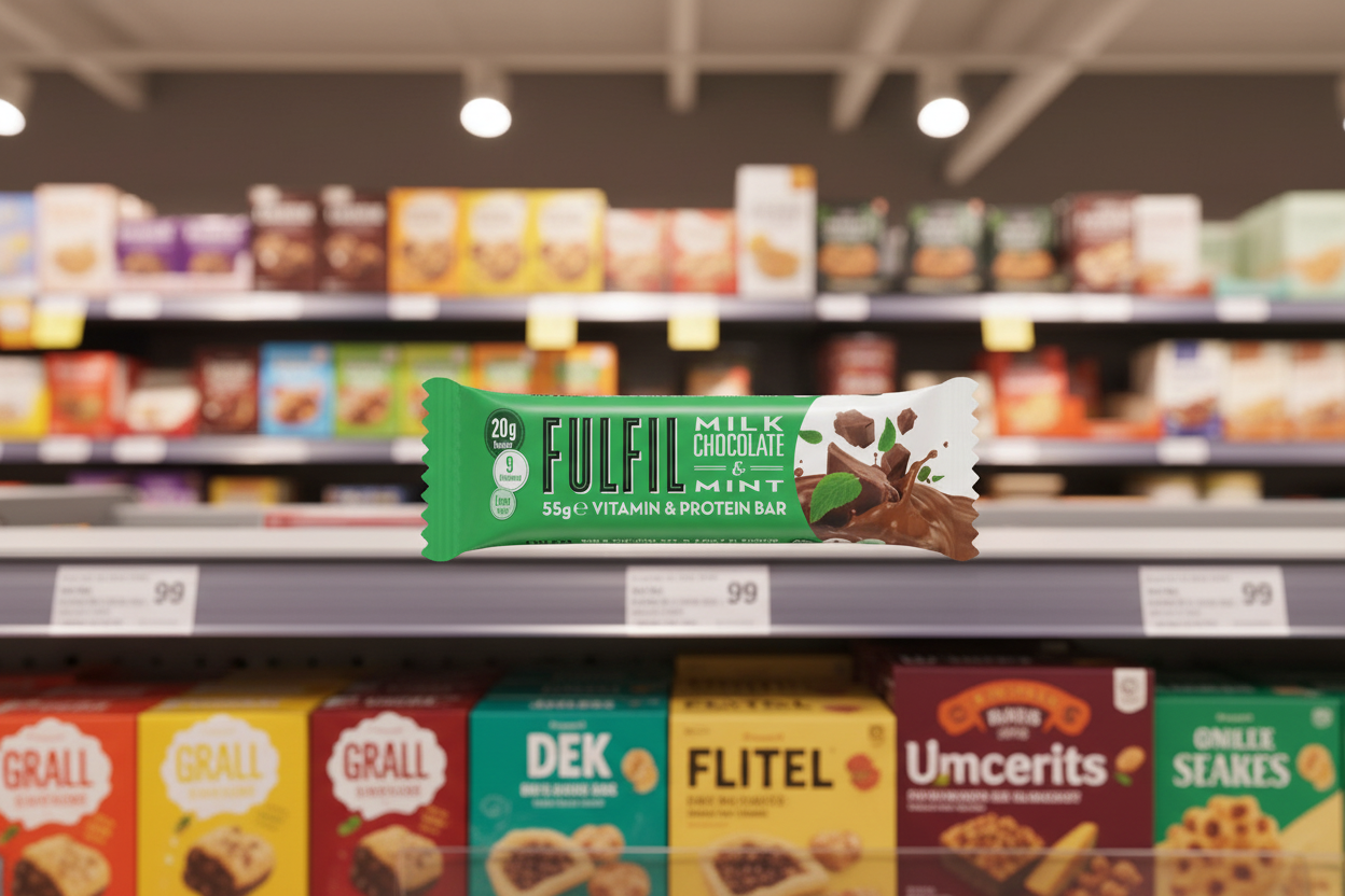 Fulfil Milk Chocolate & Mint Flavour Vitamin & Protein Bar 55G