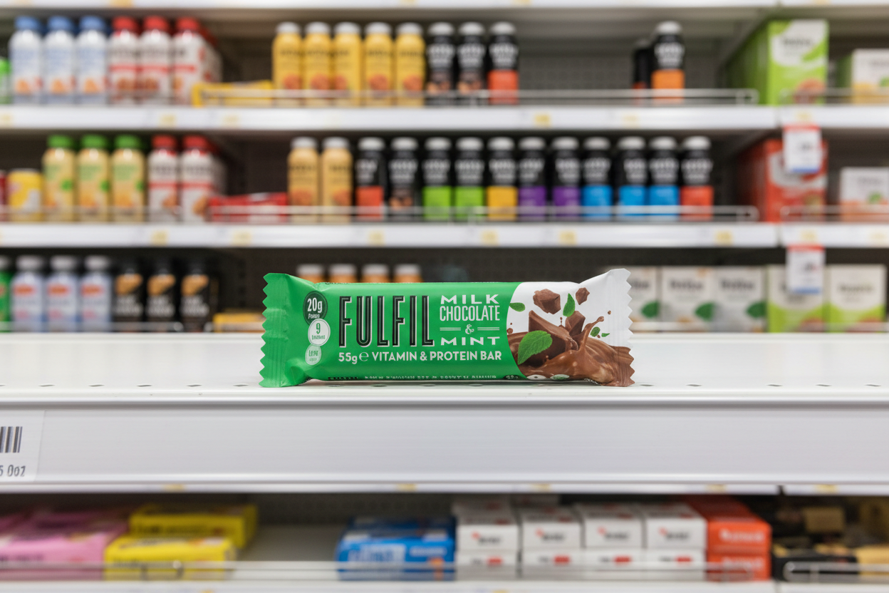 Fulfil Milk Chocolate & Mint Flavour Vitamin & Protein Bar 55G