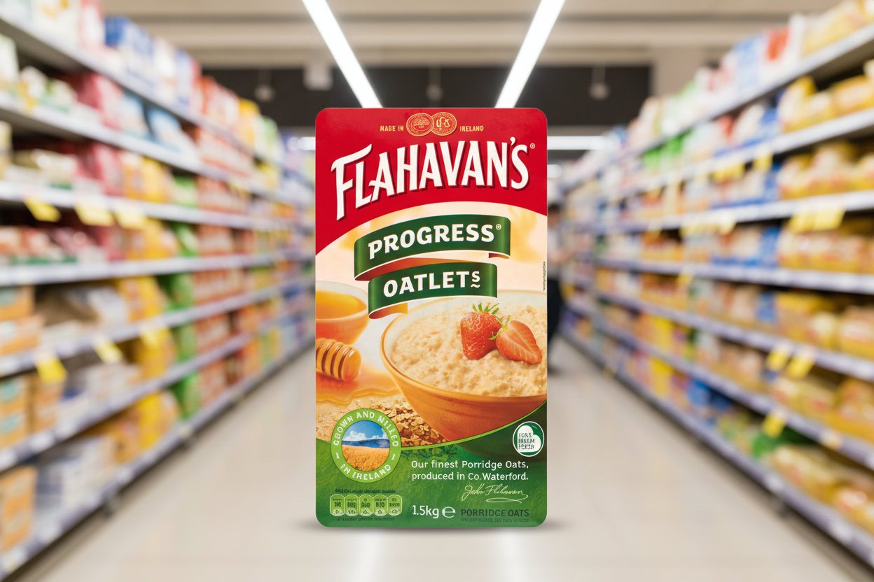 10 x Flahavan's Progress Oatlets Porridge Oats 1.5Kg