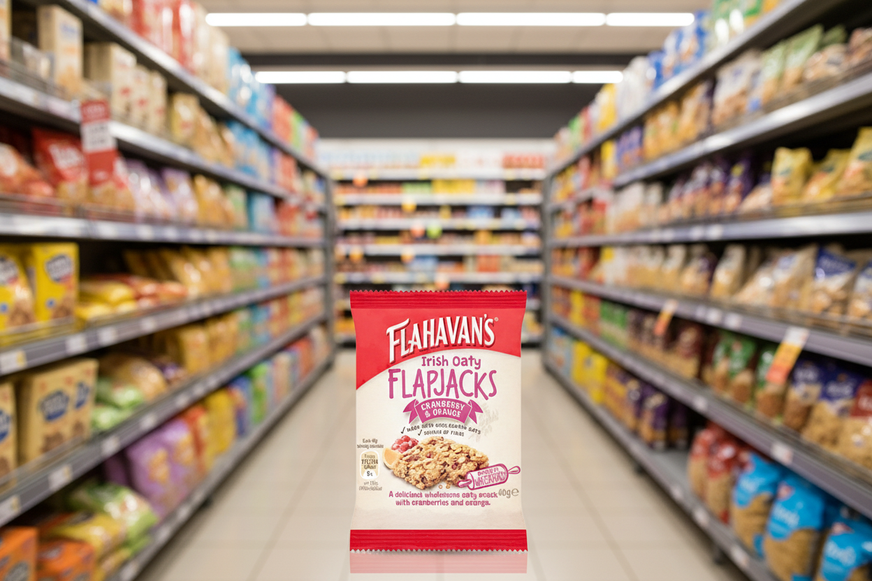 24 x Flahavan's Irish Oaty Flapjacks Cranberry & Orange 40G