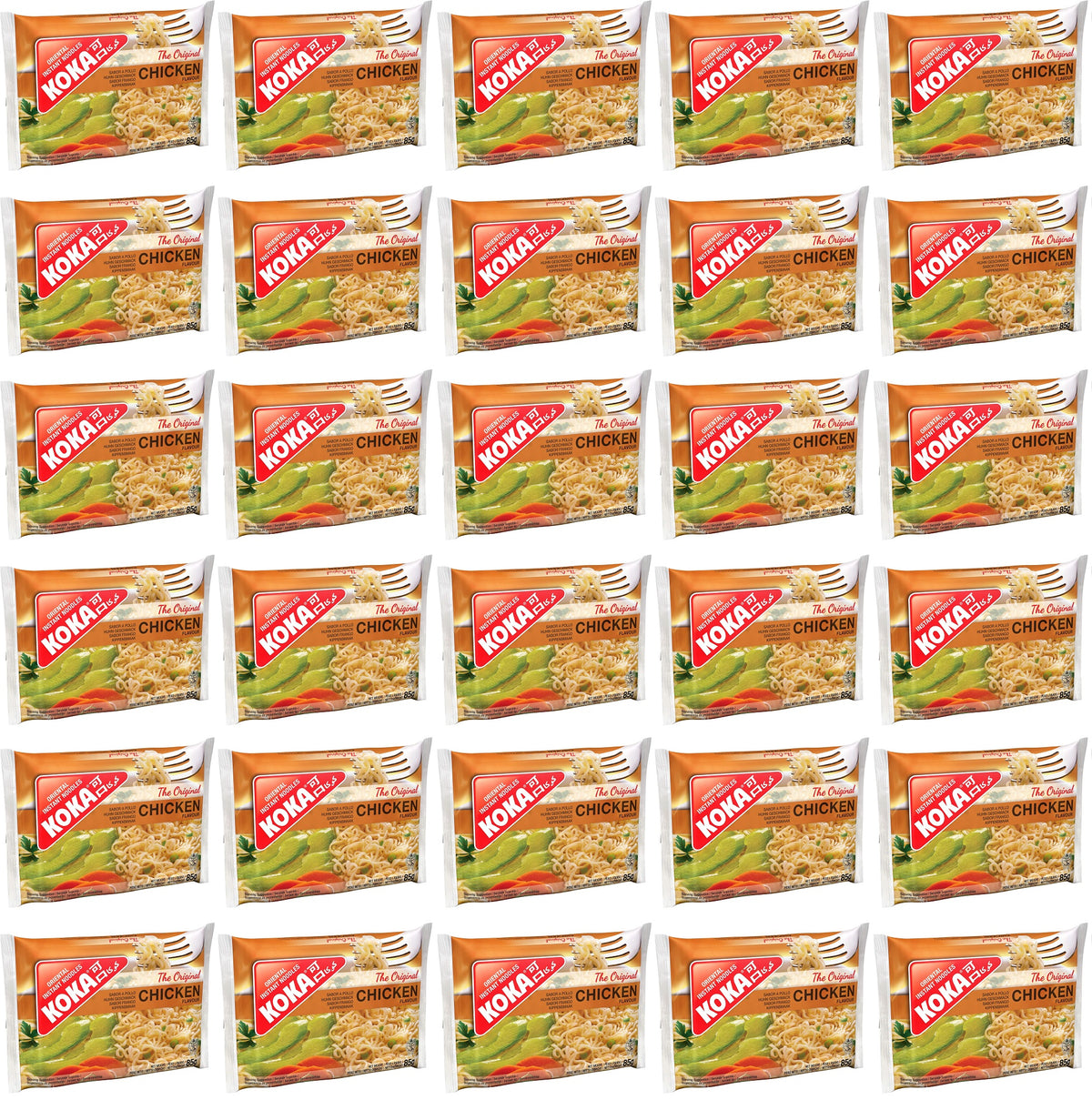 30 x Koka The Original Chicken Flavour Oriental Instant Noodles 85G