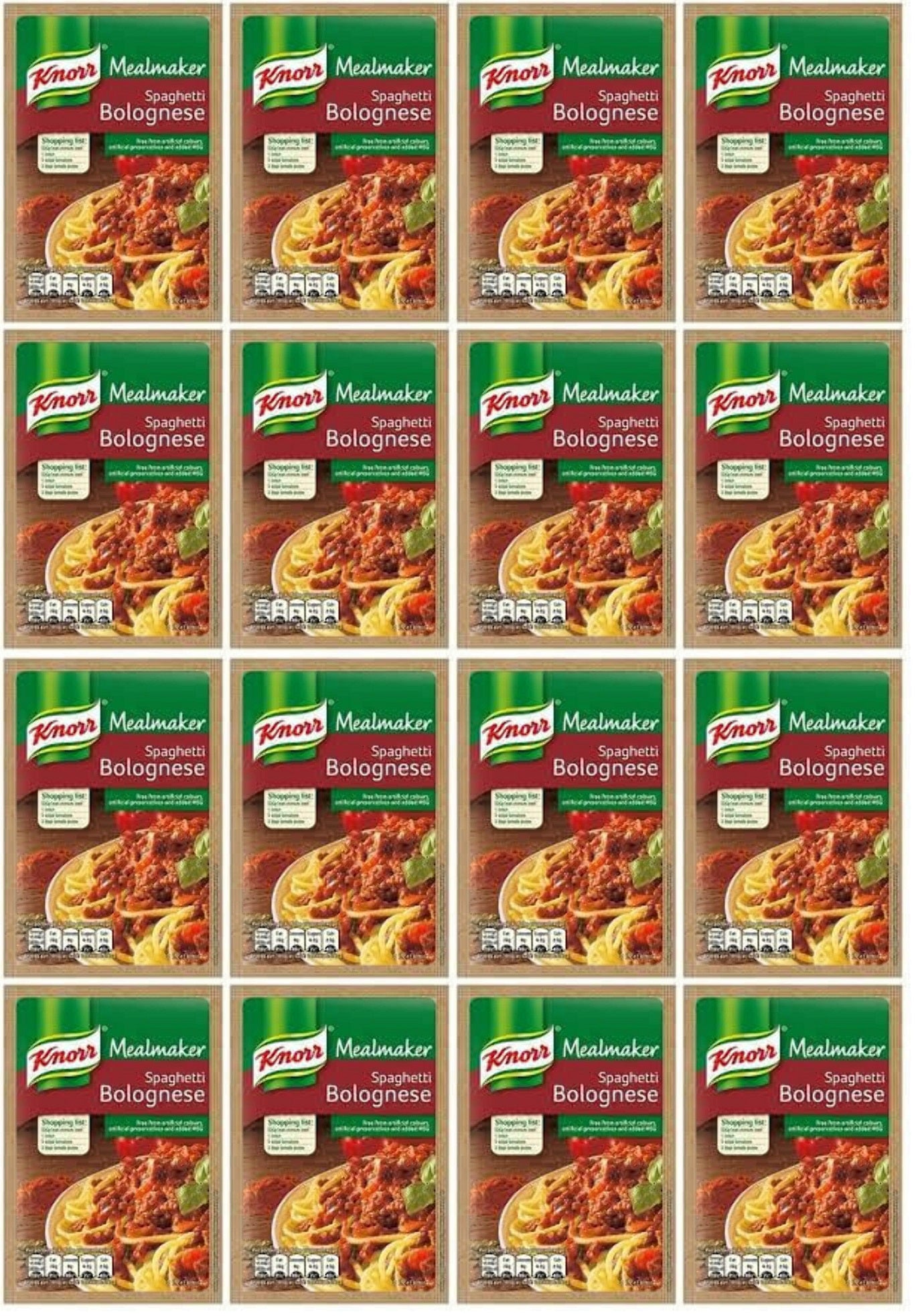 16 x Knorr Mealmaker Spaghetti Bolognese 47G