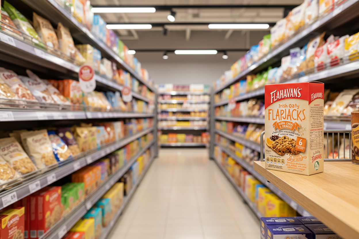 24 x Flahavan's Irish Oaty Flapjacks Dark Choc & Orange 40G