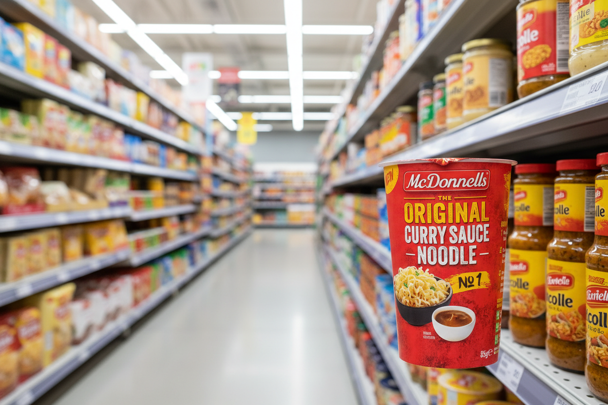 8 x Mcdonnells The Original Curry Sauce Noodle Pot 85G