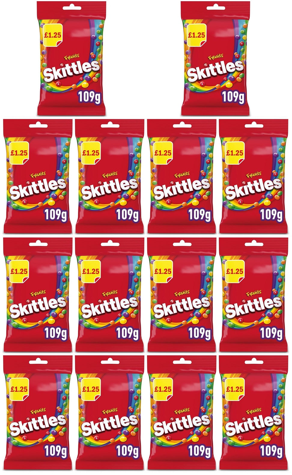 14 x Skittles Fruits 109G