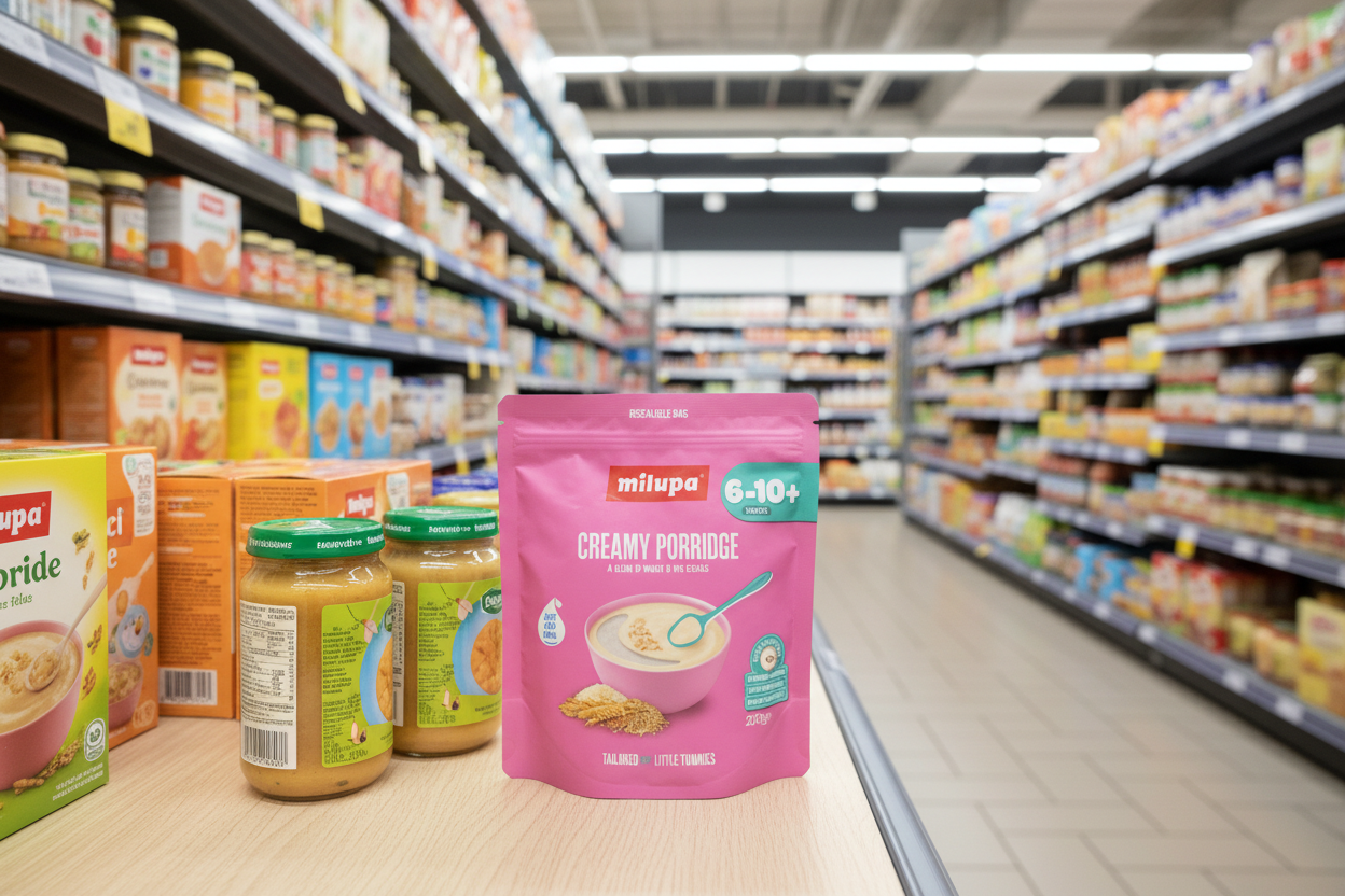 4 x Milupa Creamy Porridge 6-10+ Months 200G