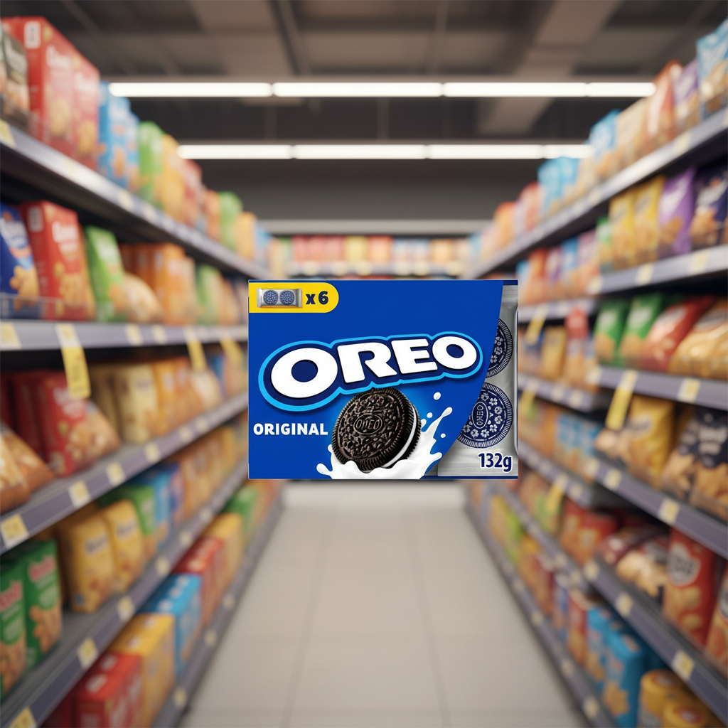 7 x Oreo Vanilla Lunchbox Snacksize (6 Packs Of 2) - 132GM