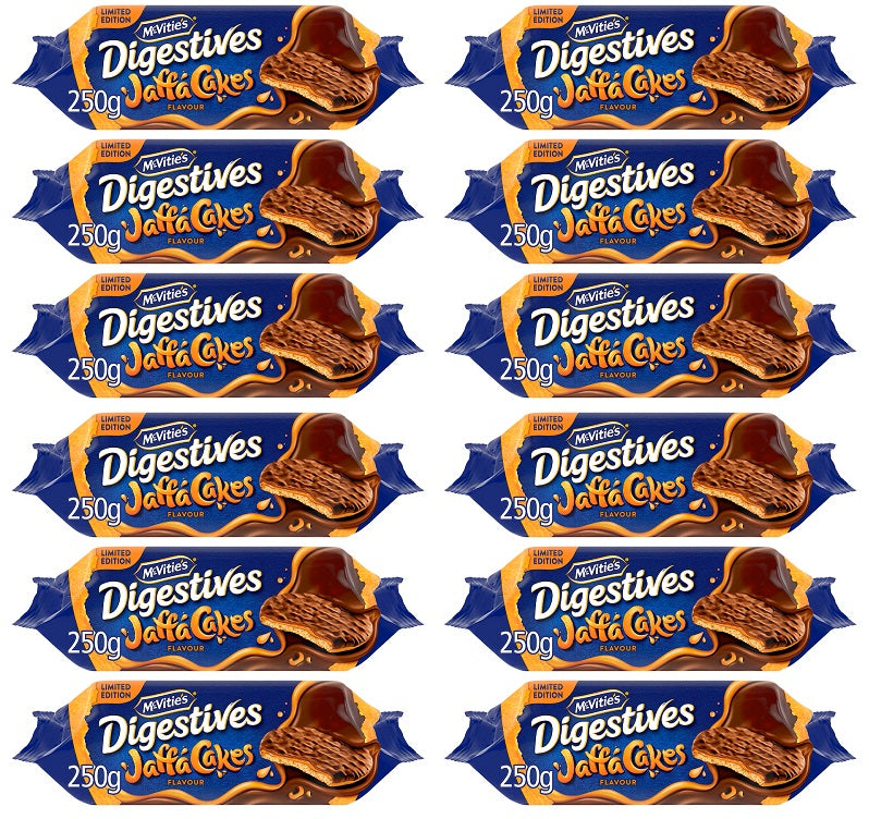 12 X Mcvities Jaffa Digestives - 250Gm