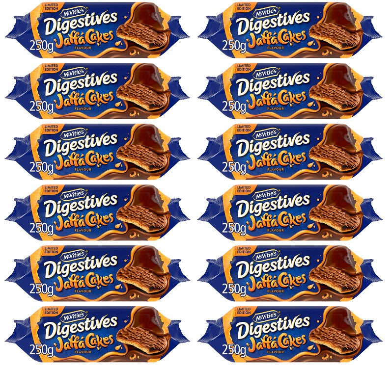 12 X Mcvities Jaffa Digestives - 250Gm