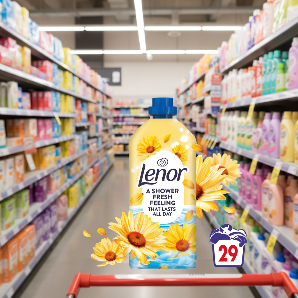 12 X Lenor Summer Breeze 29 Wash - 899Ml