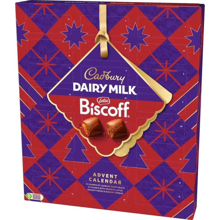 6 x Cadbury Dairy Milk Biscoff Advent Calendar - 236GM
