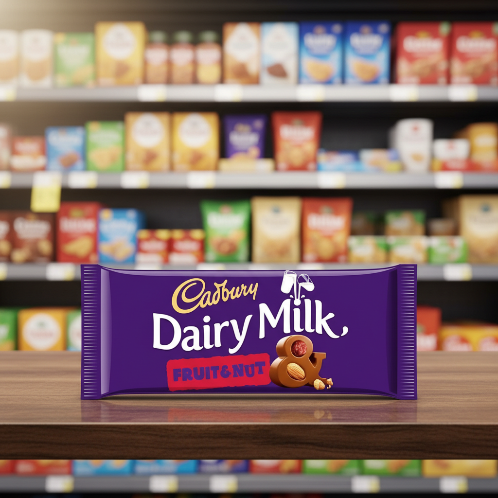 22 x Cadbury Fruit N Nut Bar - 95GM