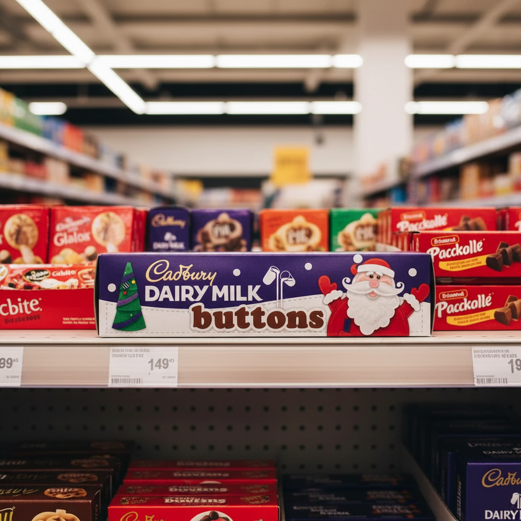 15 x Cadbury Buttons Tube Xmas - 72GM