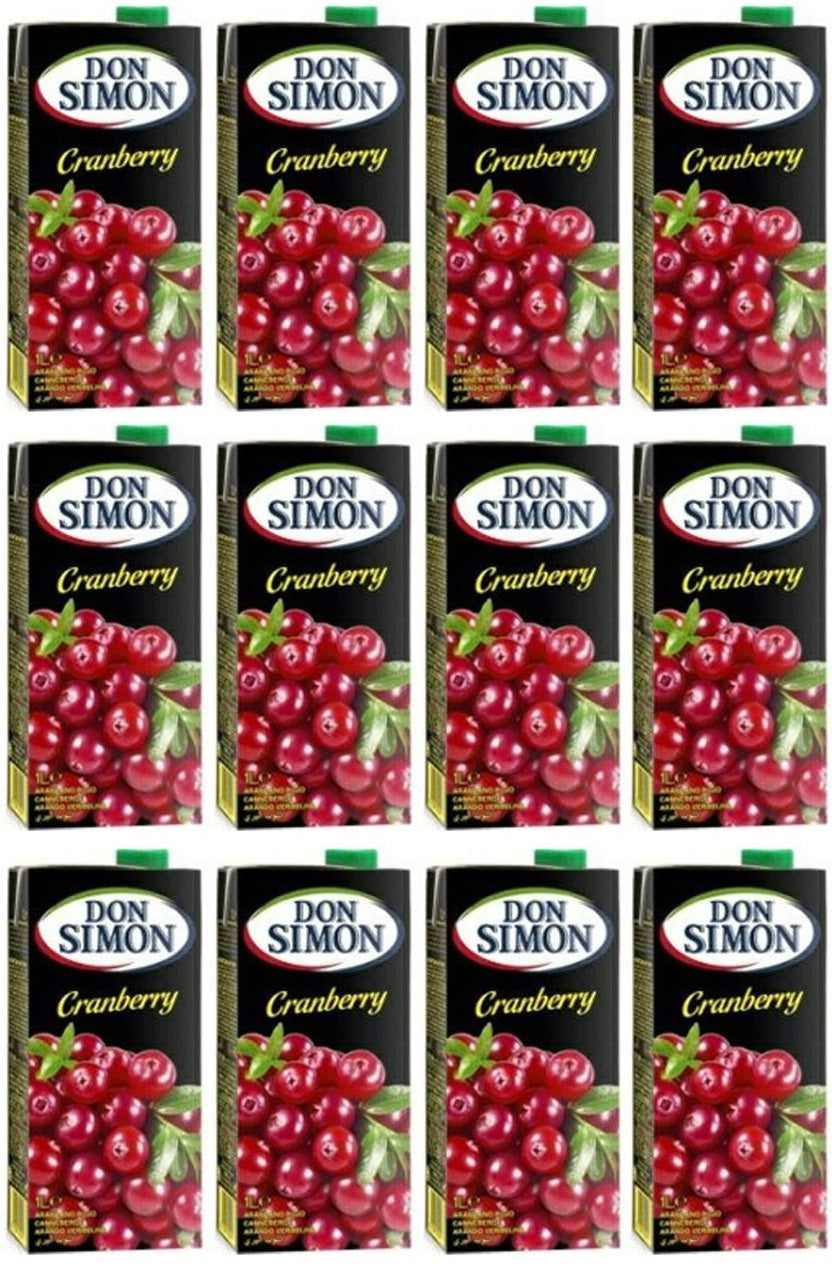 12 x Don Simon Cranberry Juice Drink 1L