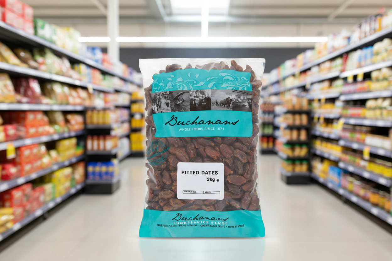 4 x Buchanans Pitted Dates 3Kg