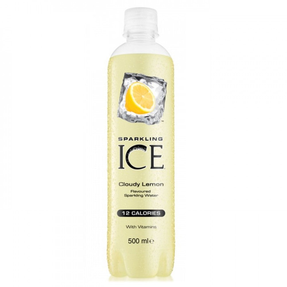 12 x Sparkling Ice Cloudy Lemon Flavoured Sparkling Water 500Ml