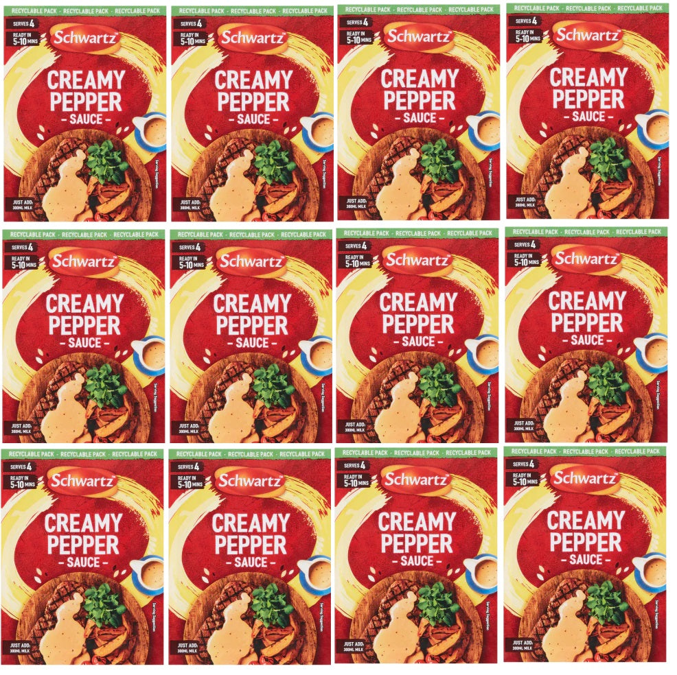 12 x Schwartz Creamy Pepper Sauce Mix 25G