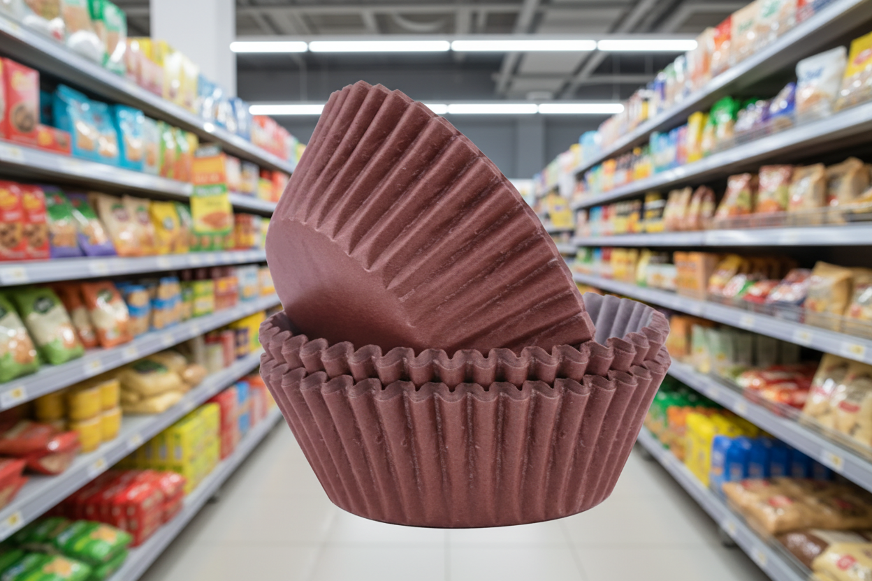 Pme Block Colour Cupcake Cases Chocolate (Pack 60)