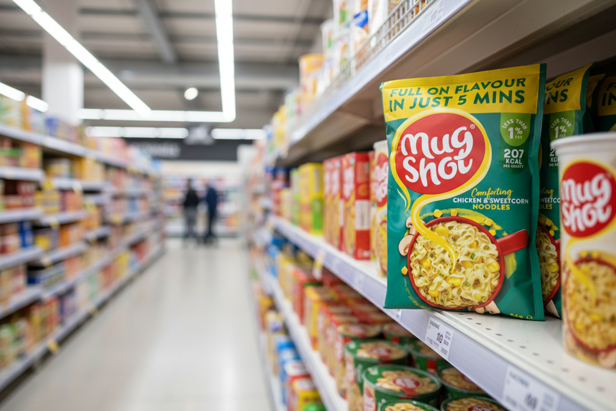 10 x Mug Shot Chicken & Sweetcorn Noodle 54Gm