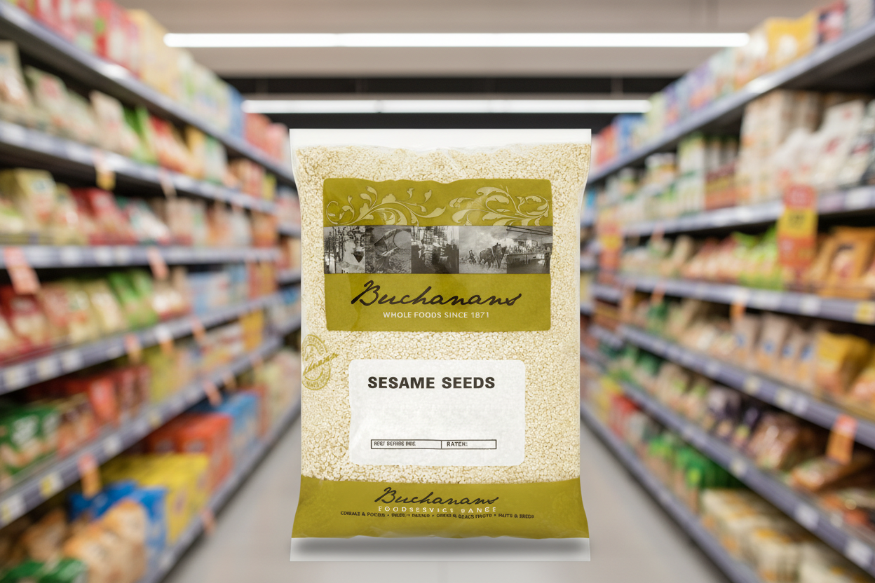 6 x Buchanans Sesame Seeds 1Kg