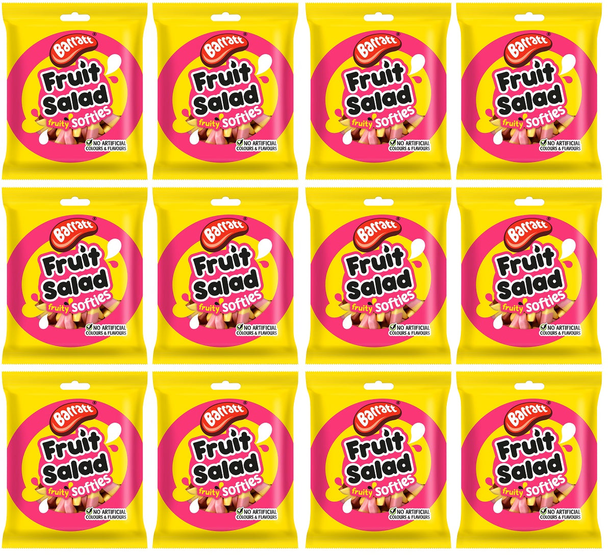 12 X Barratt Softies Fruit Salad - 140Gm