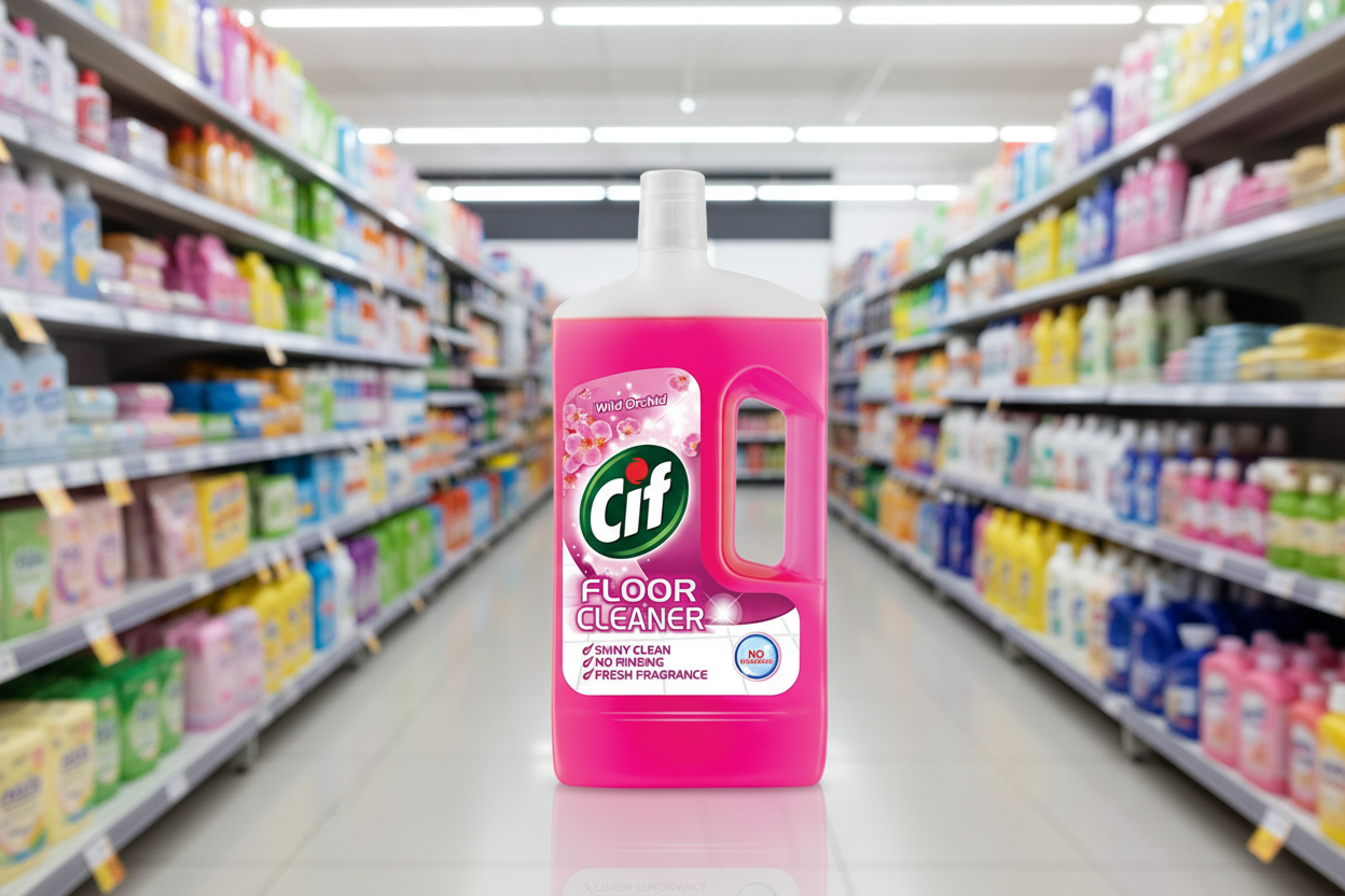 8 x Cif Floor Cleaner Wild Orchid 950 Ml